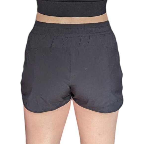 Forever 21 Black or Blue Mid Rise Reversible Sports Shorts, Drawstring, Women S - Picture 3 of 10